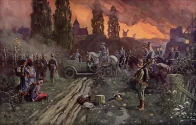 Meeting of Kaiser Wilhelm II and the German Crown Prince, 2 September 1914